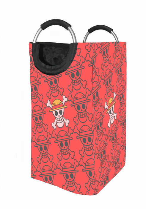 flag of one piece pirates monkey d luffy Laundry Hamper | Laundry Basket