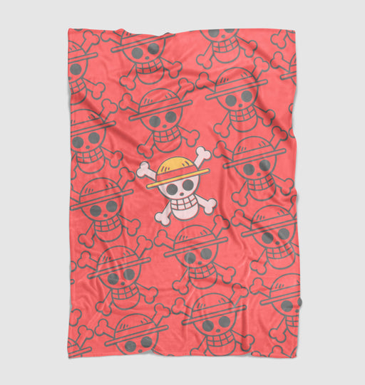 flag of one piece pirates monkey d luffy Ultra soft fleece blanket