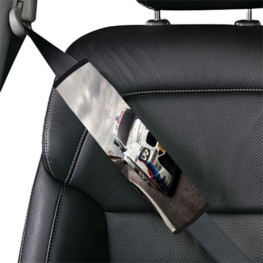 follow the car racing in arena Car seat belt cover - Grovycase