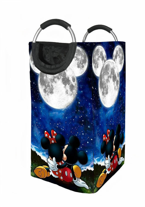 mickey and minnie mouse moon Laundry Hamper | Laundry Basket