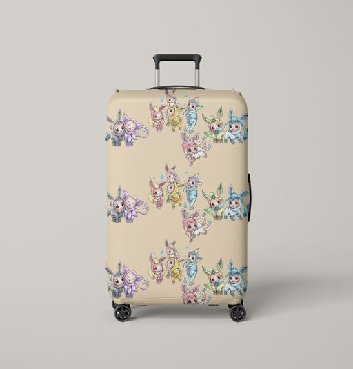 flareon with colorful costume Luggage Cover | suitcase