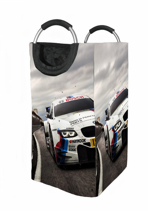 follow the car racing in arena Laundry Hamper | Laundry Basket