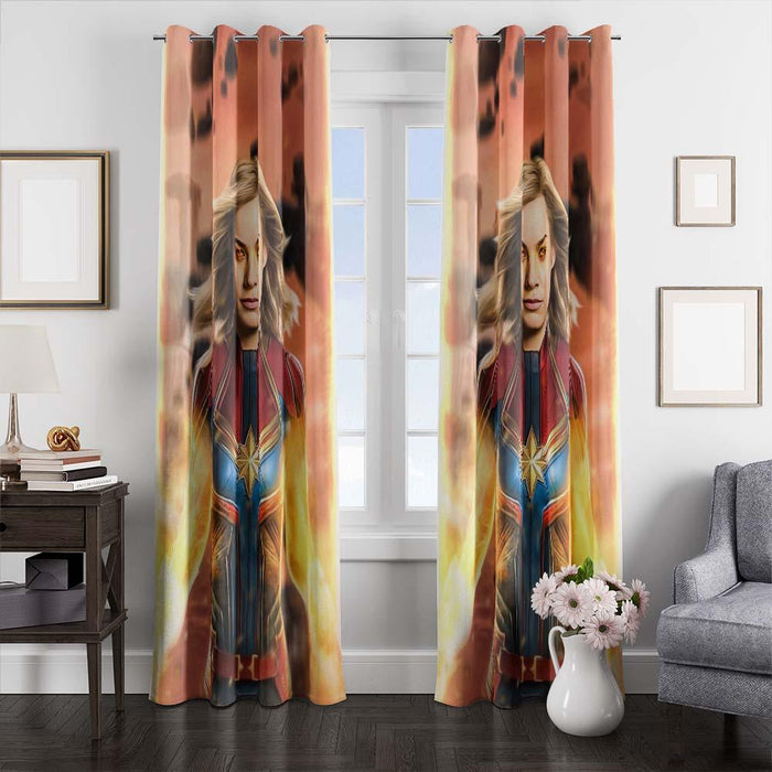 flare captain marvel window curtains