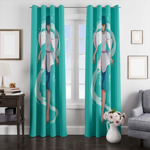 floating spirited away haku window curtains