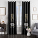 font vegas golden knights team window Curtain