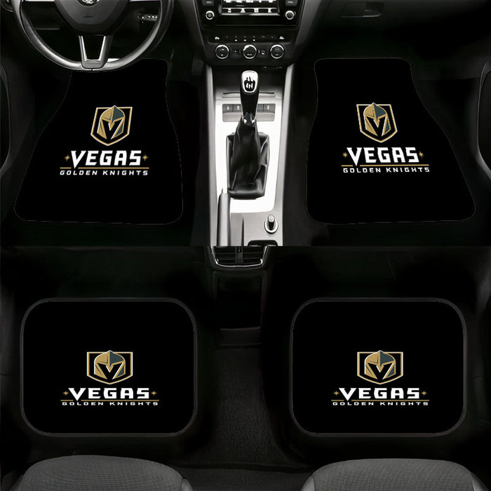 font vegas golden knights team Car floor mats Universal fit