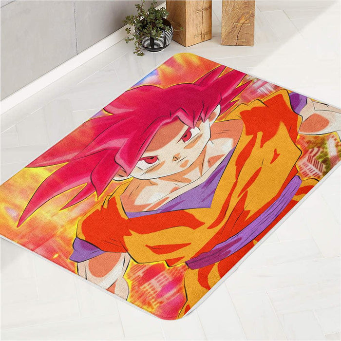 from above goku kawaii bath rugs