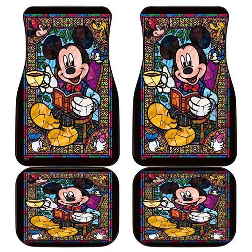 mickey mouse stained glass Car floor mats Universal fit