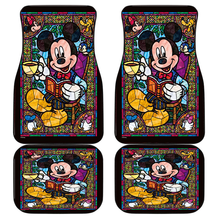 mickey mouse stained glass Car floor mats Universal fit