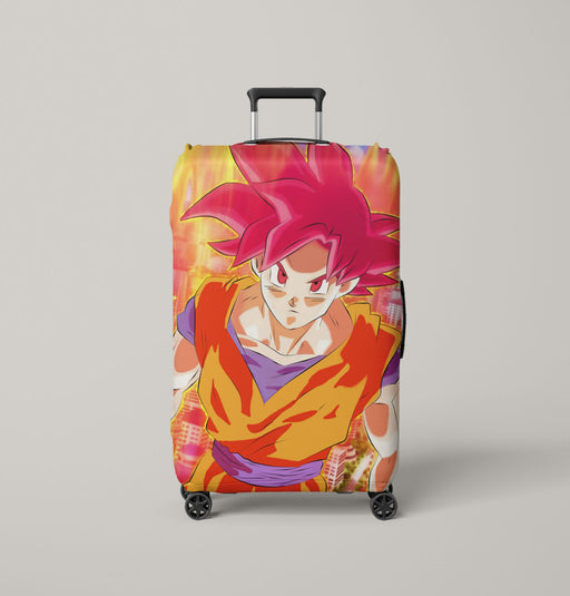 from above goku kawaii Luggage Covers | Suitcase