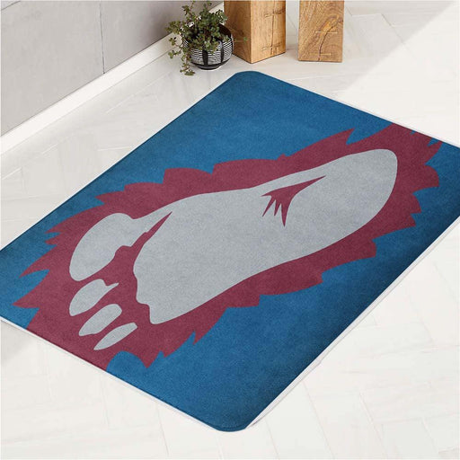 foot colorado avalanche iconic bath rugs