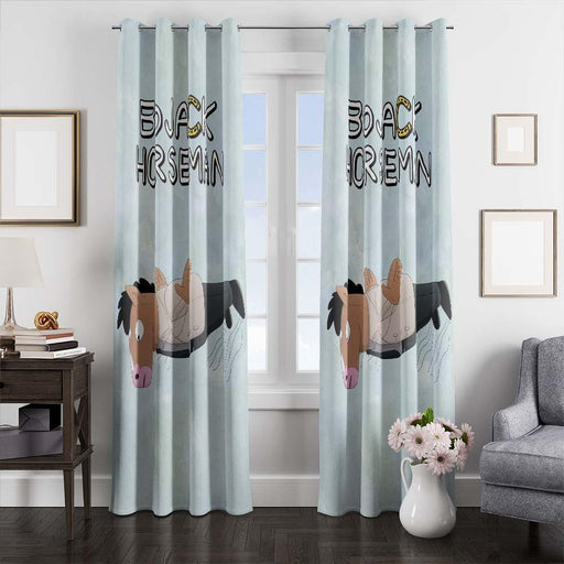 flying bojack horseman window curtains