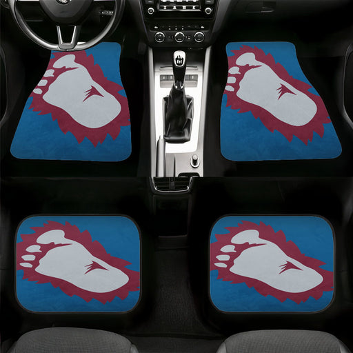 foot colorado avalanche iconic Car floor mats Universal fit