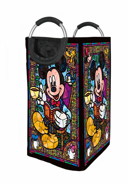 mickey mouse stained glass Laundry Hamper | Laundry Basket