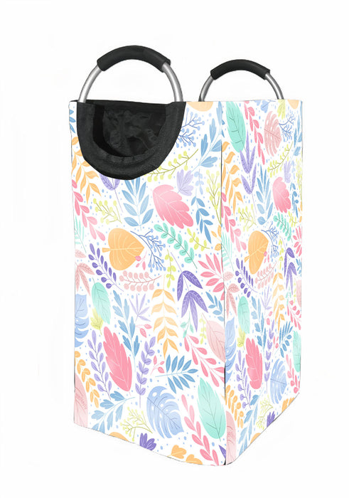 floral collection colorful pastel Laundry Hamper | Laundry Basket