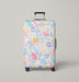 floral collection colorful pastel Luggage Cover | suitcase