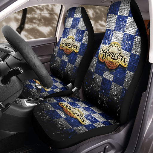 Milwaukee Brewers gliiter logo Car Seat Covers