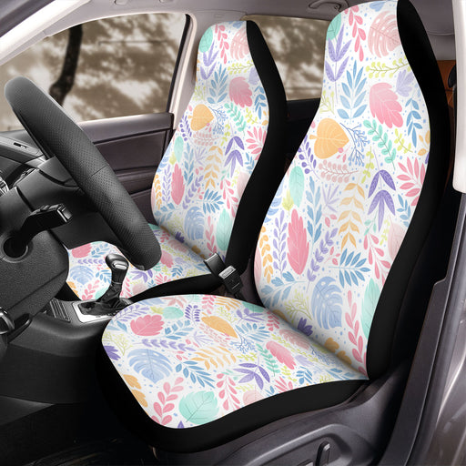 floral collection colorful pastel Car Seat Covers