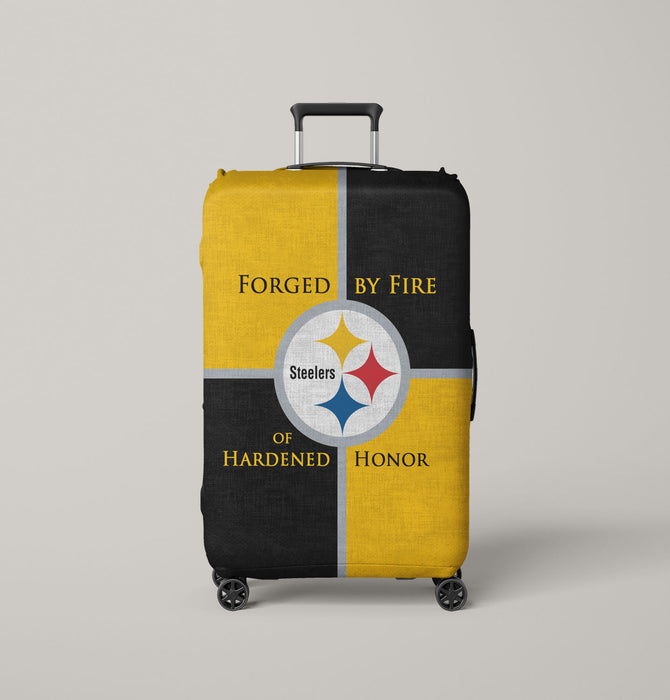 forged by fire of hardened honor Luggage Covers | Suitcase