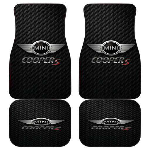 MINI COOPER S CARBON LOGO Car floor mats Universal fit