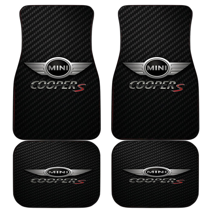 MINI COOPER S CARBON LOGO Car floor mats Universal fit