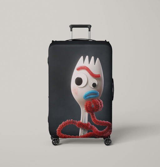 forky on toy story four Luggage Covers | Suitcase