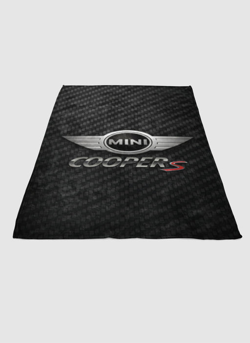 MINI COOPER S CARBON LOGO soft fleece blanket