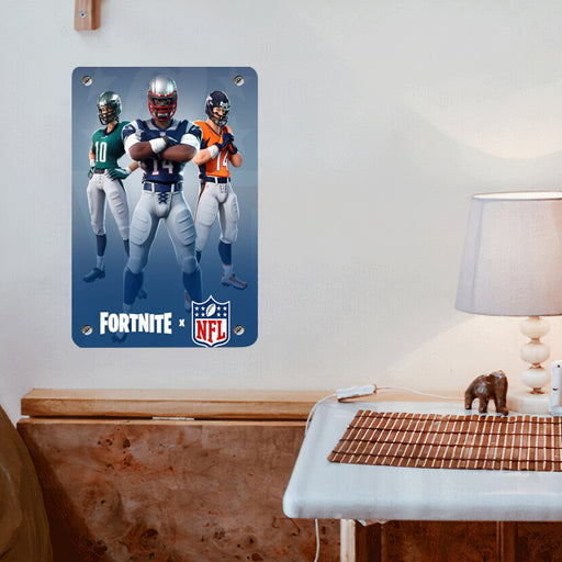 fortnite x nfl Poster Metal print wall art