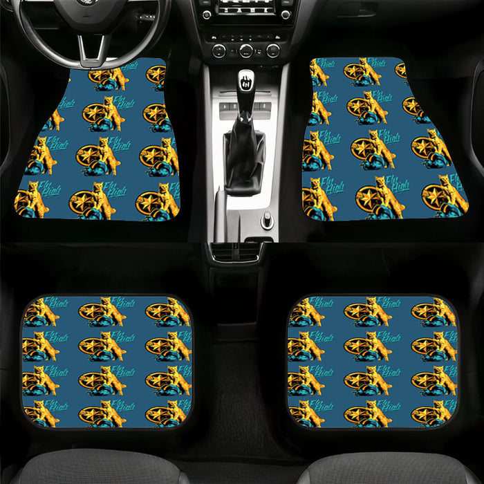 fly high cat from captain marvel Car floor mats Universal fit