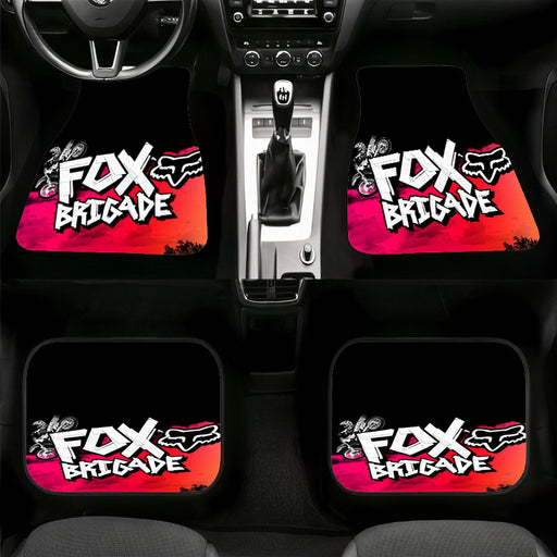 fox brigade racing motocross Car floor mats Universal fit