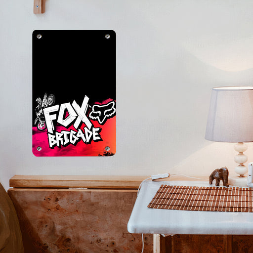 fox brigade racing motocross Poster Metal print wall art