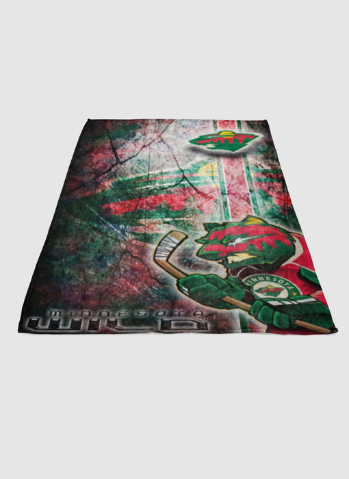 MINNESOTA WILD NHL LOGO 1 soft fleece blanket