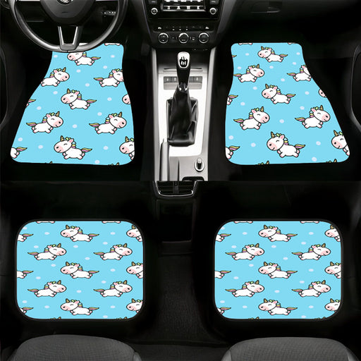 flying unicorn cute pattern Car floor mats Universal fit