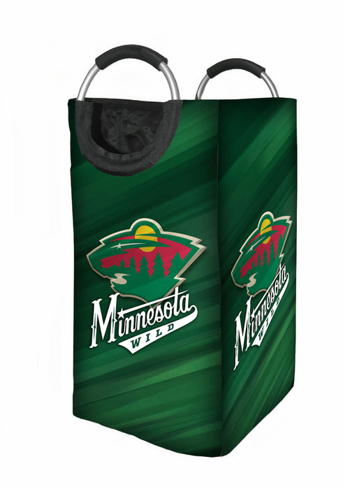 minnesota wild nhl logo 2 Laundry Hamper | Laundry Basket