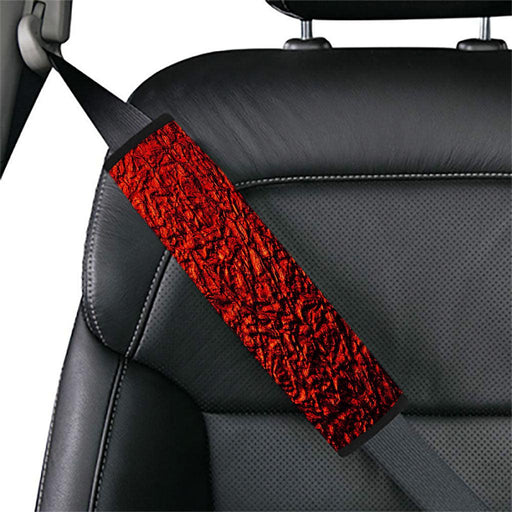 foil realistic red material Car seat belt cover