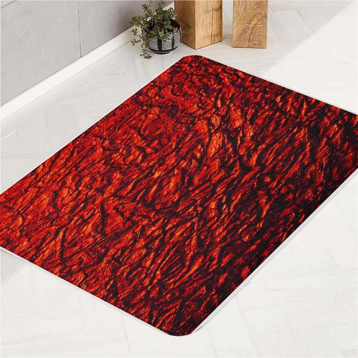 foil realistic red material bath rugs