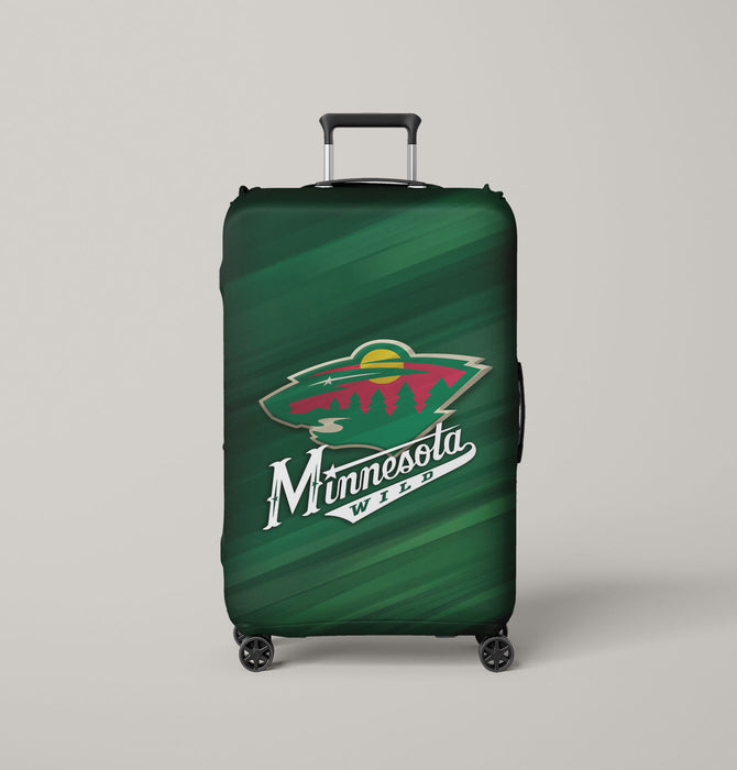 minnesota wild nhl logo 2 Luggage Cover | suitcase