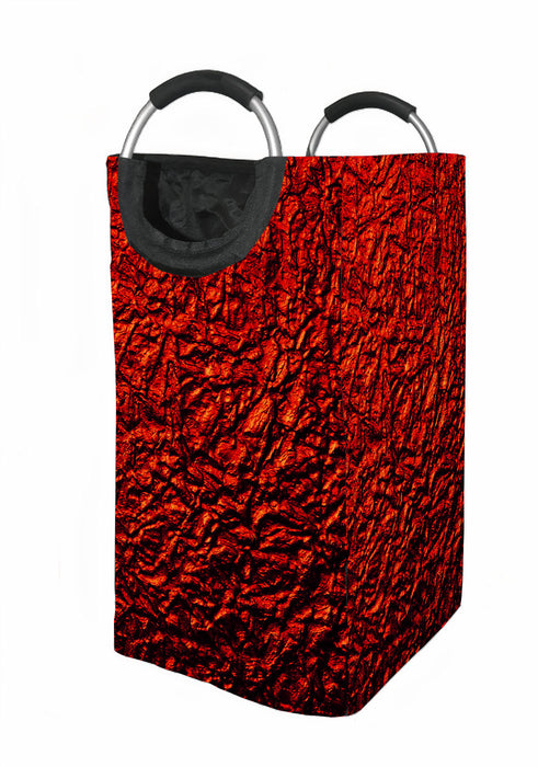 foil realistic red material Laundry Hamper | Laundry Basket