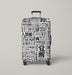 font of neon genesis evangelion Luggage Cover | suitcase