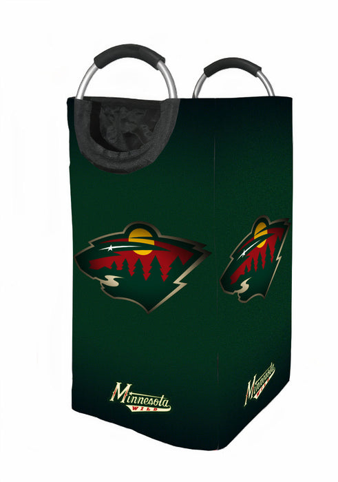 minnesota wild nhl logo 3 Laundry Hamper | Laundry Basket