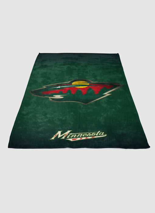 MINNESOTA WILD NHL LOGO 3 soft fleece blanket