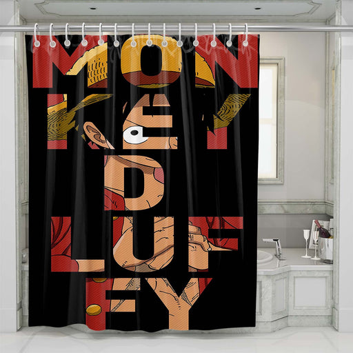 monkey d luffy shower curtains