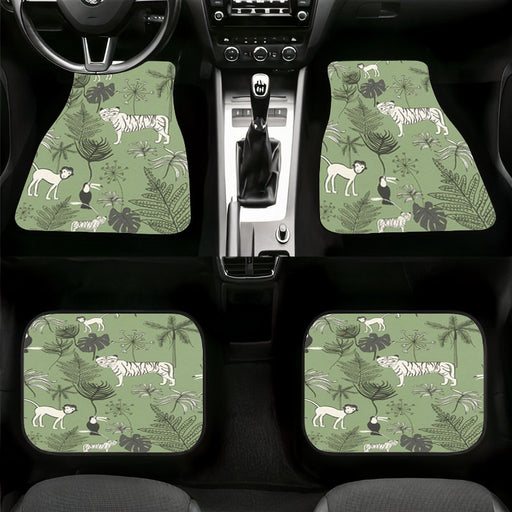 forest tiger monkey stuff Car floor mats Universal fit