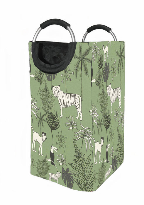 forest tiger monkey stuff Laundry Hamper | Laundry Basket