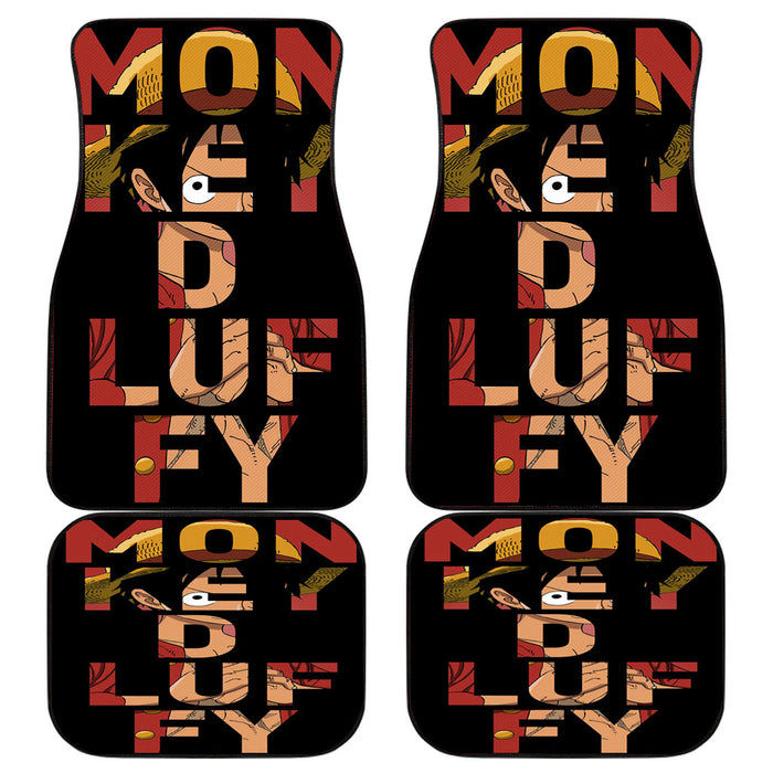 monkey d luffy Car floor mats Universal fit