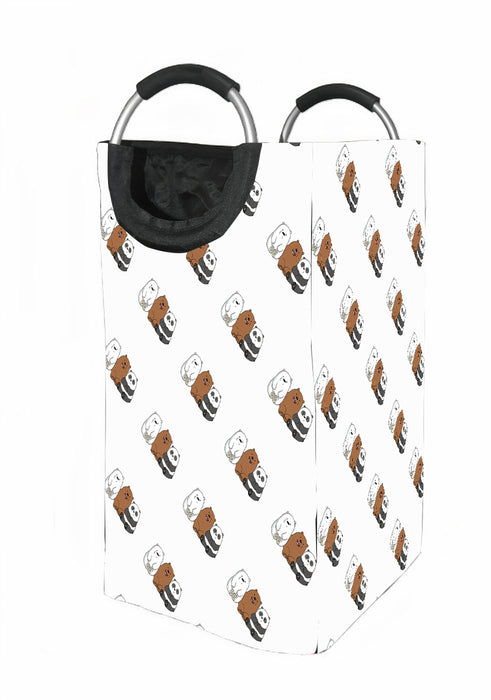 friendship pattern we bare bears Laundry Hamper | Laundry Basket