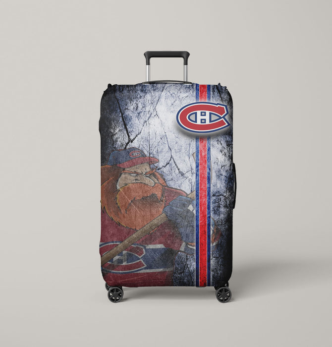 montreal canadiens logo hockey 2 Luggage Cover | suitcase