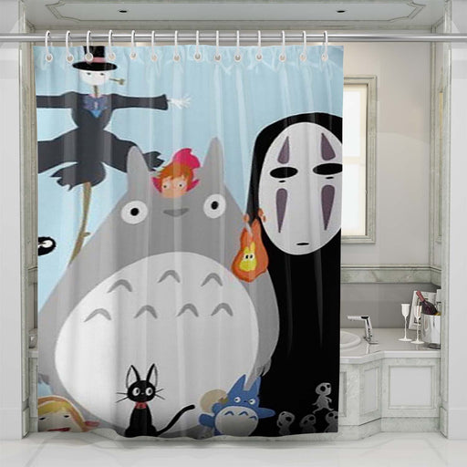 my neighbor totoro & friends shower curtains