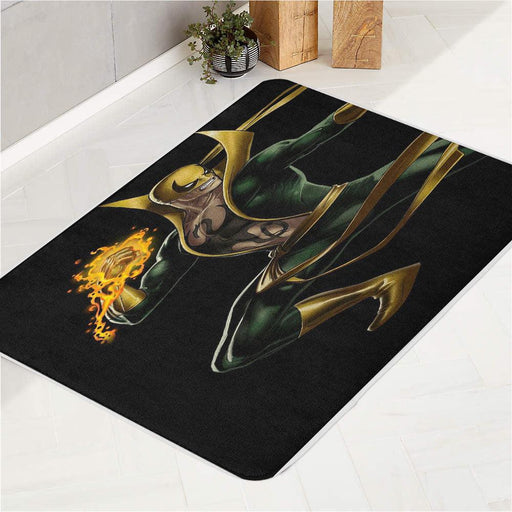 funny face iron fist marvel bath rugs