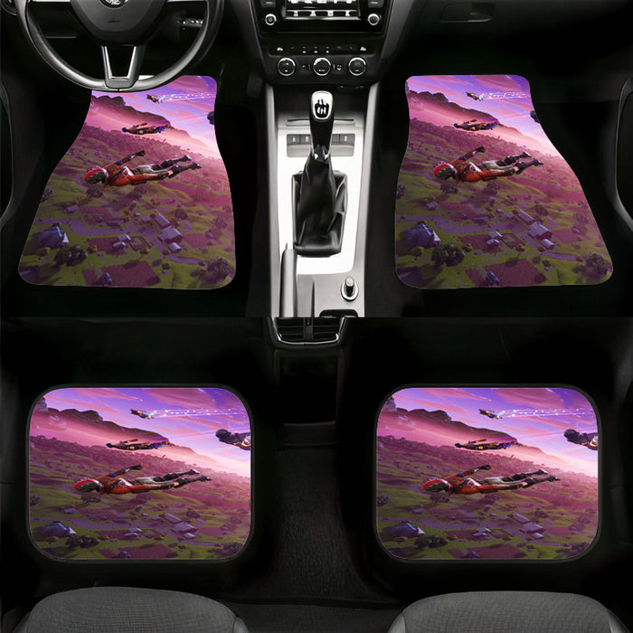 free falling fortnite x football nfl Car floor mats Universal fit